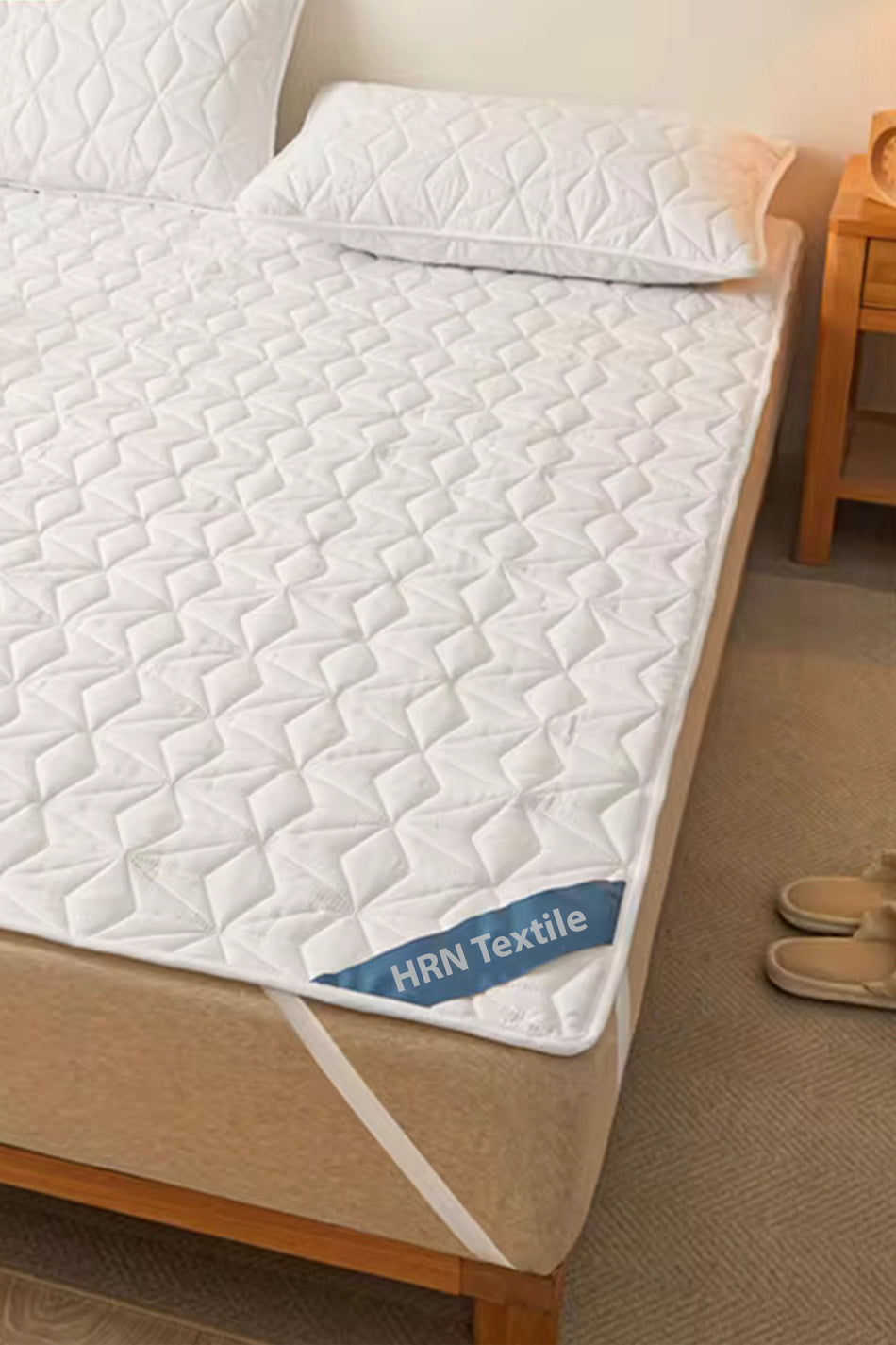 HRN Textile Waterproof Cotton Quilted Fitted Baby & Kids Mattress Protector - MALLTURK