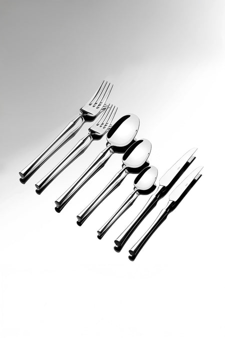 Nehir marbella Plain 12 Place Setting 84 Piece Boxed Flatware Set - MALLTURK