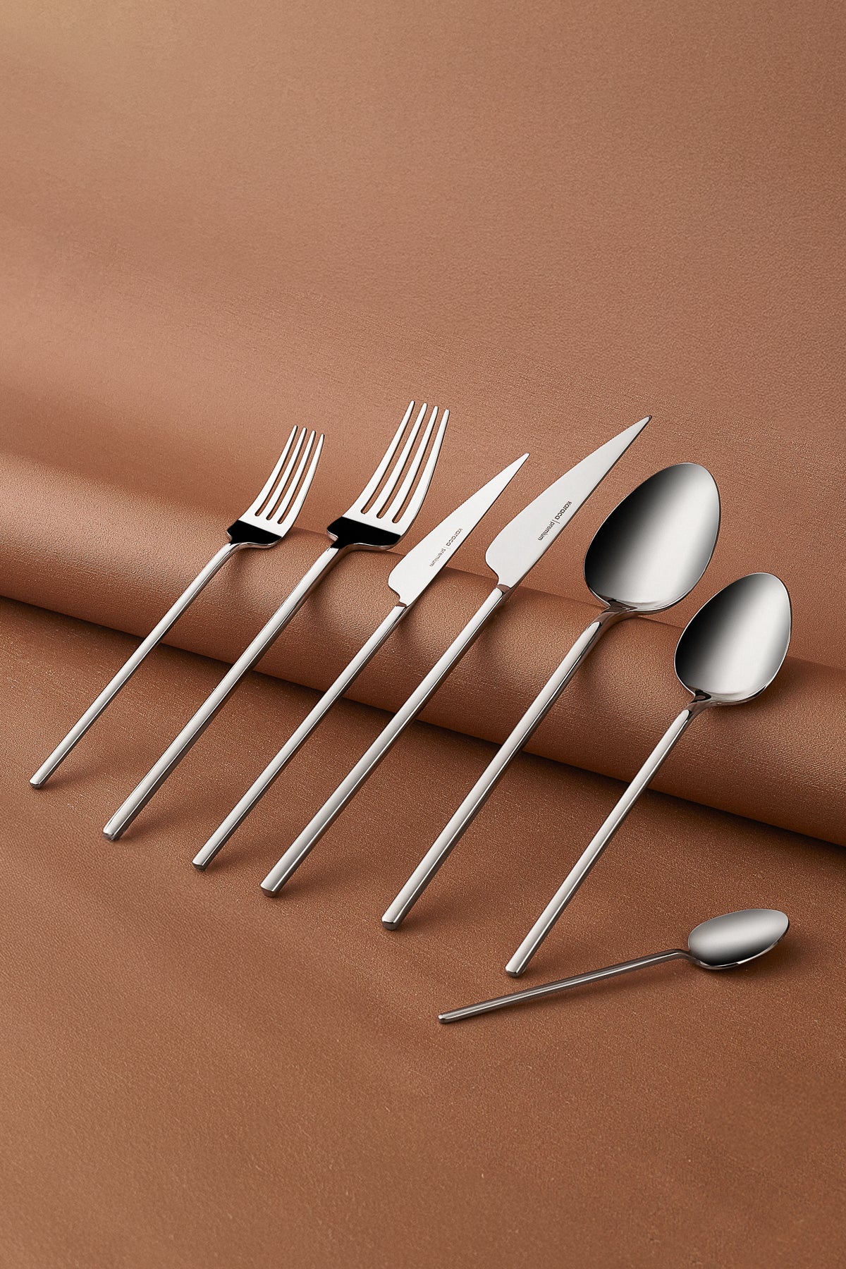 Karaca sirius 84 Piece 12 Place Setting 316 premium Flatware Boxed - MALLTURK