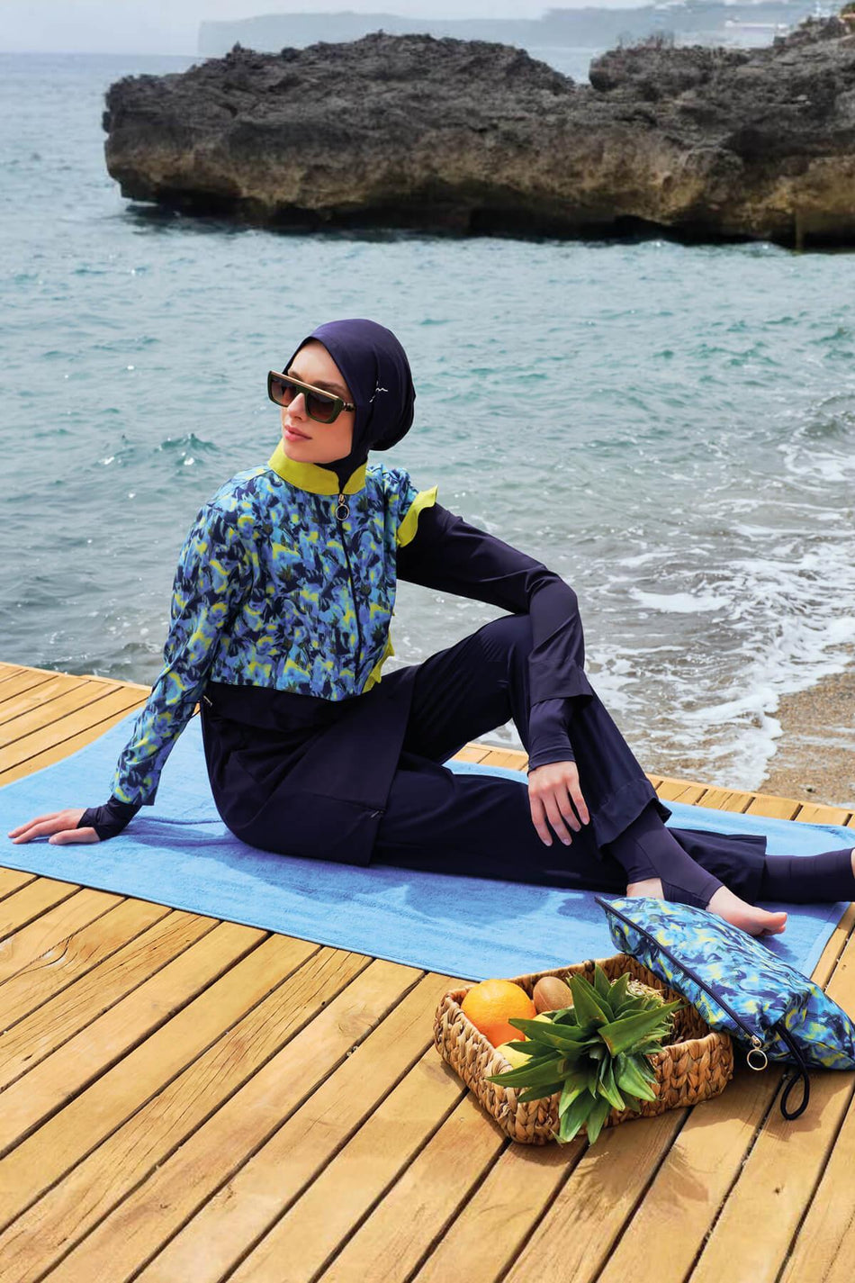 Hasema Esila Mia Jileli Full Coverage Swimsuit Top - MALLTURK