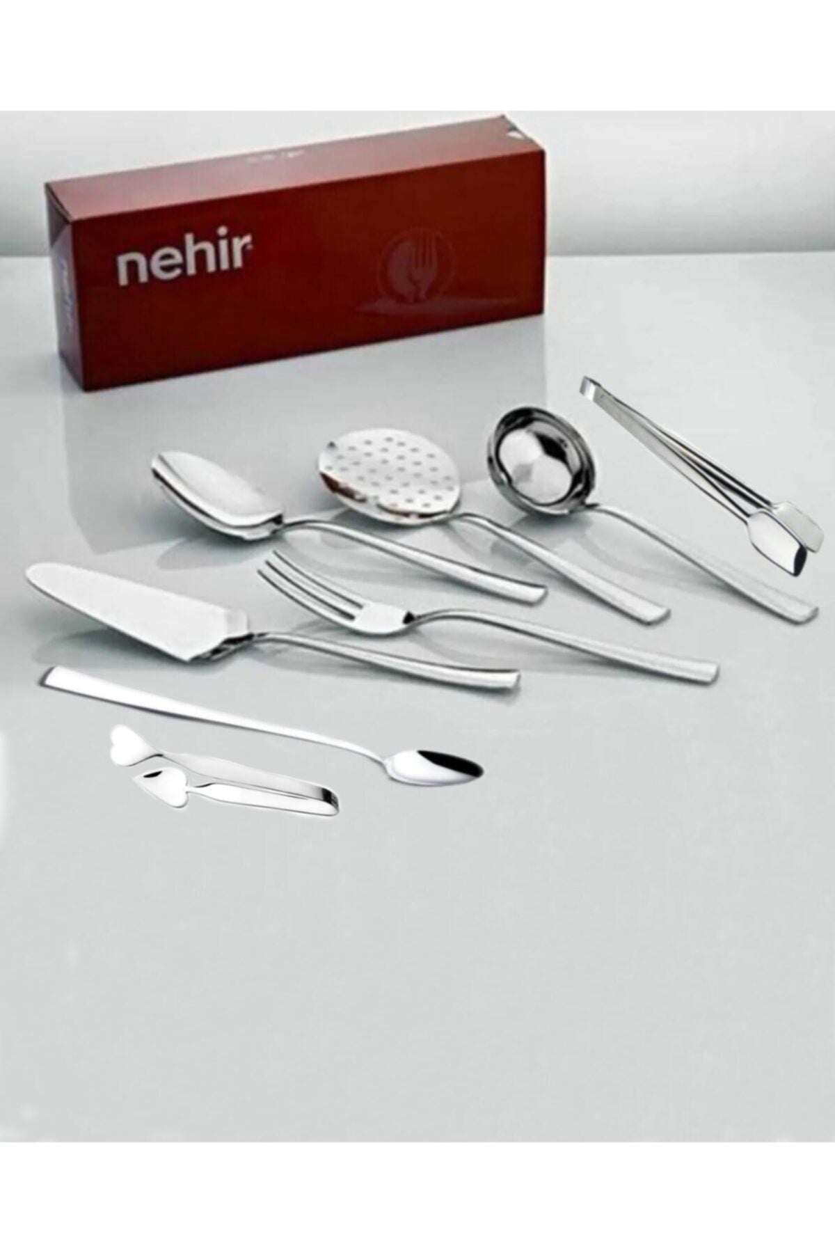 Nehir sahra 8 Piece Serving Utensil Set 8 Piece Serving Utensil Set - MALLTURK