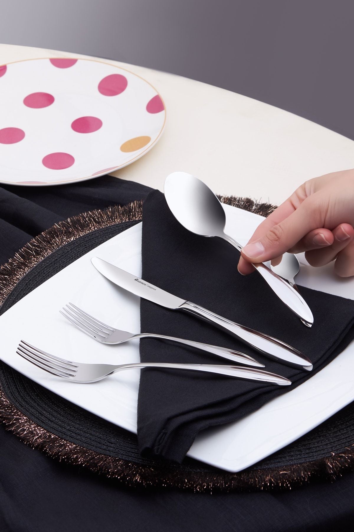Karaca costa 60 Piece 12 Place Setting Flatware Set - MALLTURK