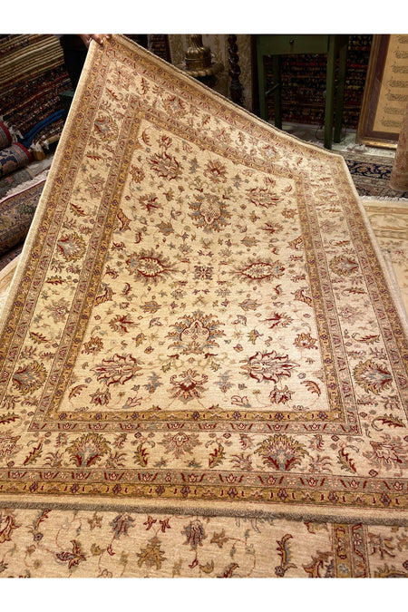 RD RAMAZAN DAG Hand Rug Art Hand-Woven Afgan Usagi Zileger Premium Quality Cotton Base Wool Weave Natural Dye Size 250x170 - MALLTURK