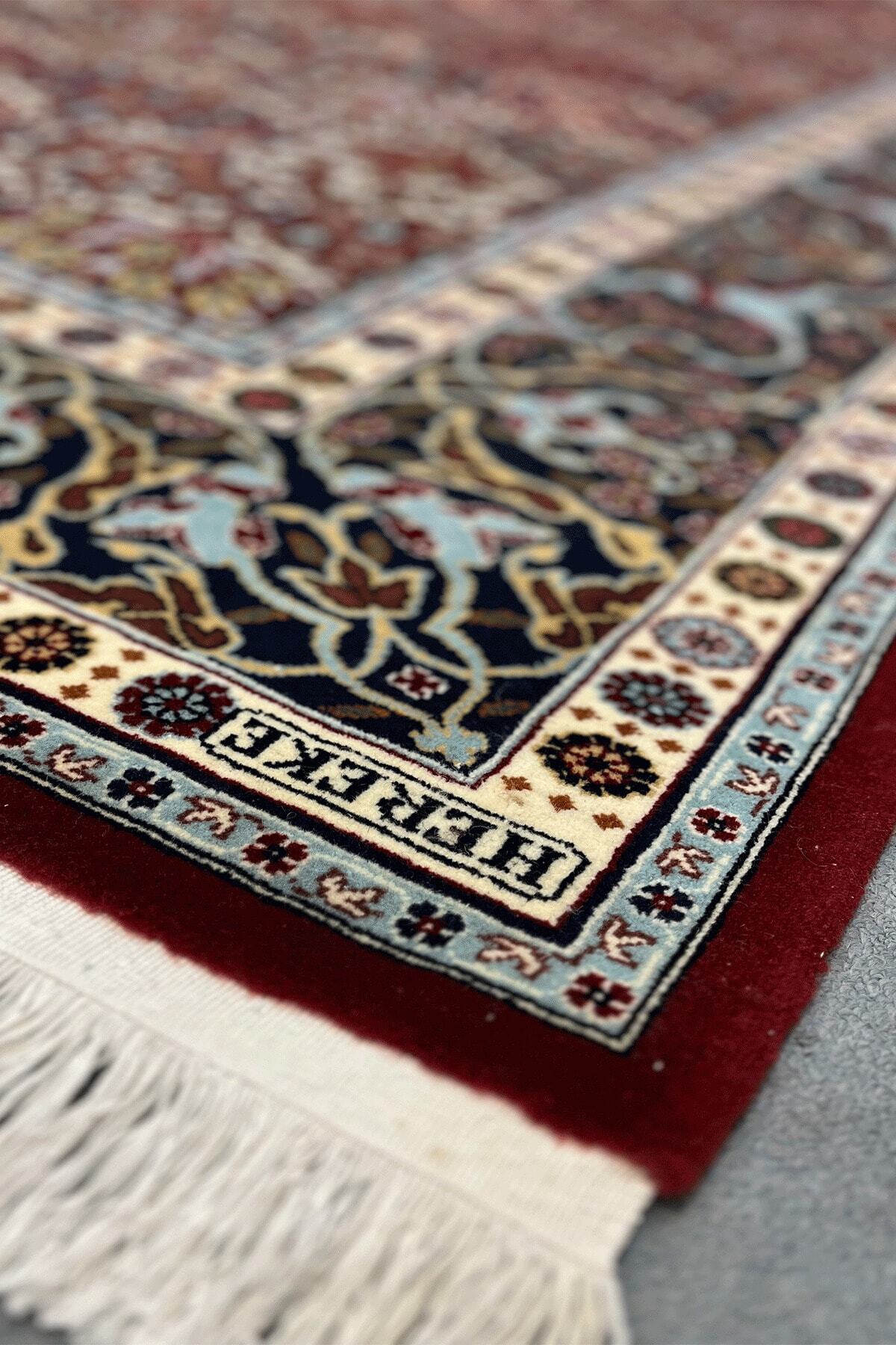 FT Halicilik Sumerbank Hereke Hereke Hand-Woven Rug Karpuzlu Design - MALLTURK