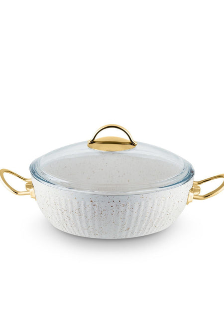 Lines 11 Piece Oscar Granite Desenli Ceyiz Cookware Set - MALLTURK
