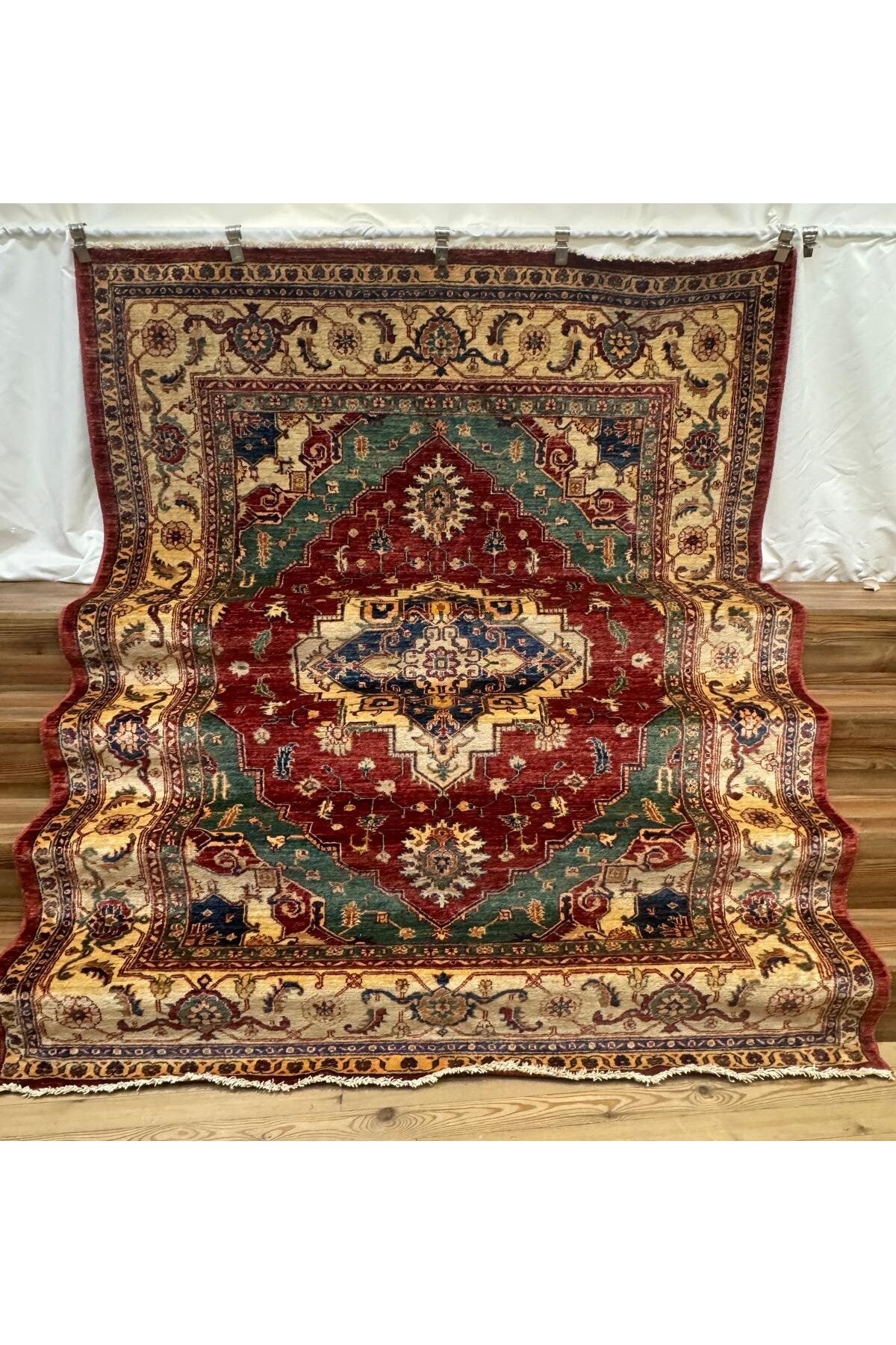SIRVAN Rug Hand-Woven Afghan Rug - 200 x 161 - MALLTURK
