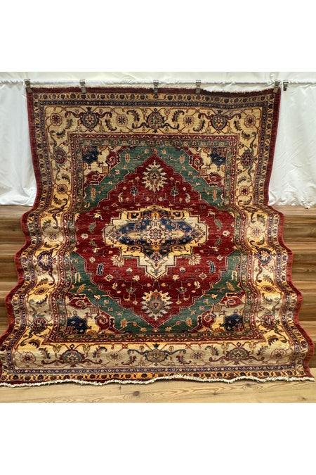 SIRVAN Rug Hand-Woven Afghan Rug - 200 x 161 - MALLTURK
