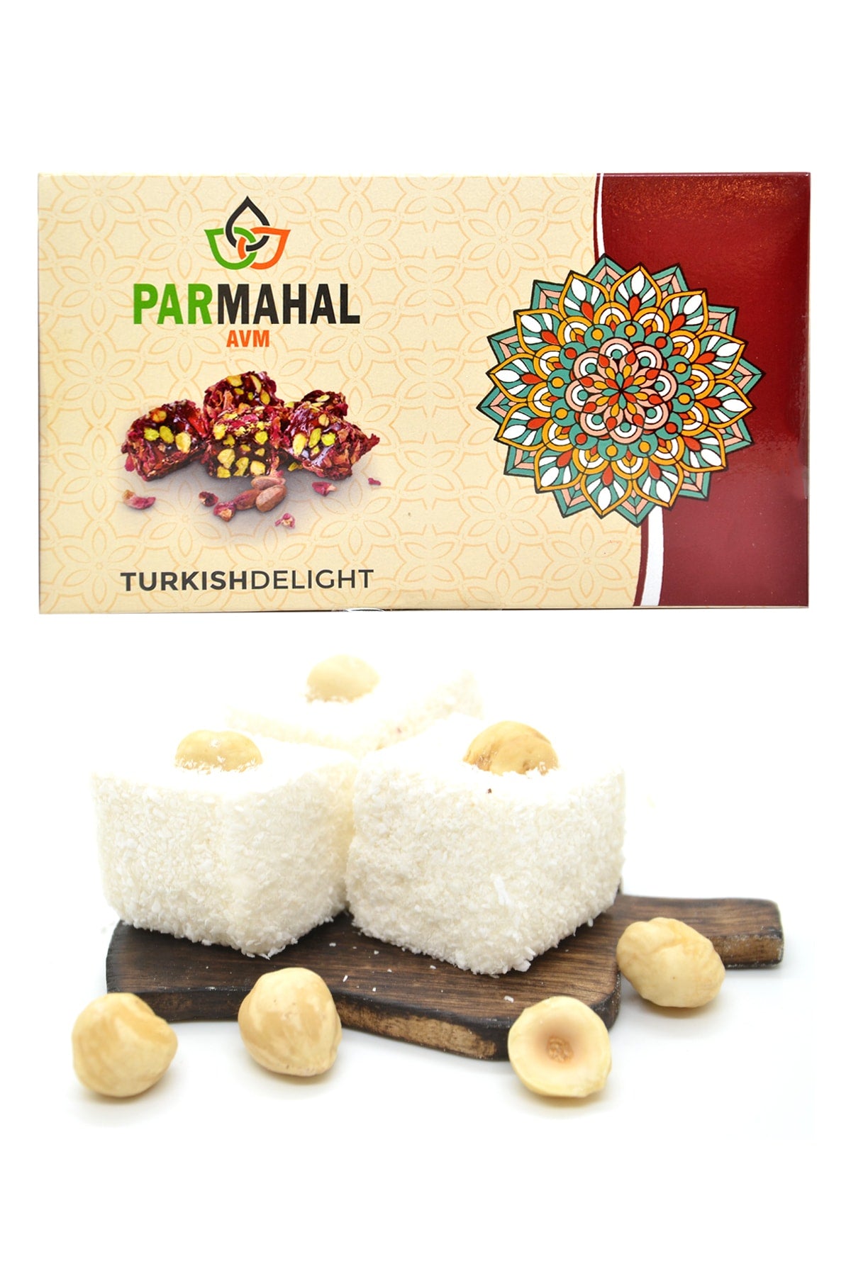 Parmahal avm Sultan Style Turkish Delight Hazelnut 500 g - MALLTURK