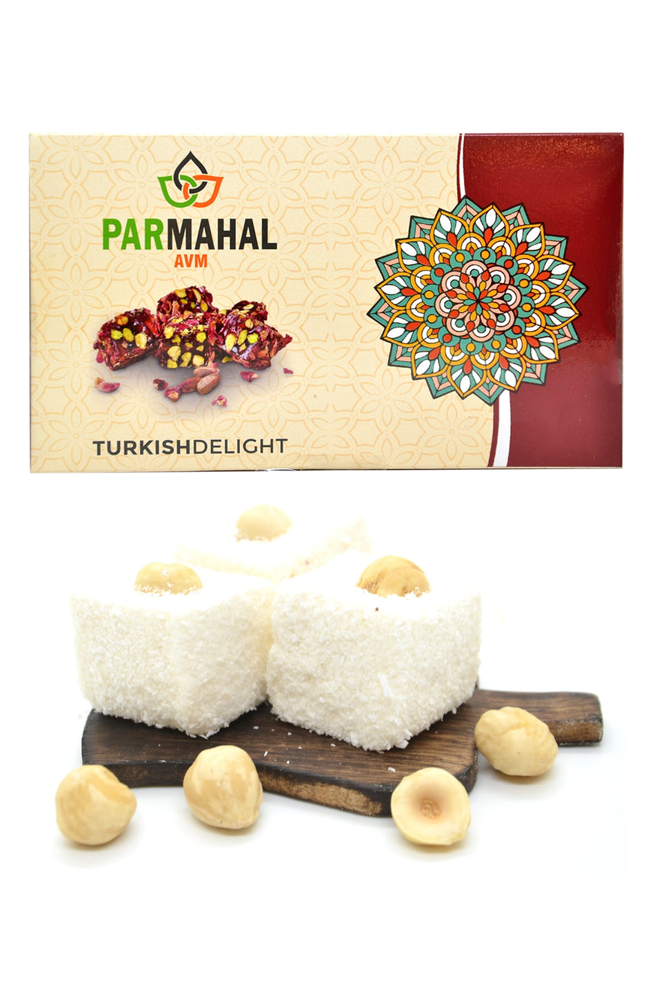 Parmahal avm Sultan Style Turkish Delight Hazelnut 500 g - MALLTURK