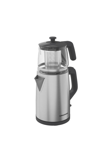 Grundig TM 2522 iC inox Tea Maker with Glass and Steel Strainer - MALLTURK