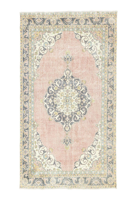 Soho Antiq Selik Madalyon Pattern Pink Rug 195x325 cm - MALLTURK