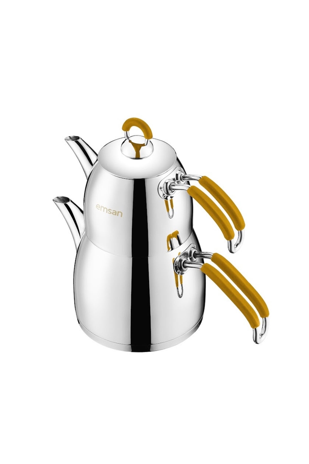 Emsan Mina Midi Teapot Set Yellow - MALLTURK