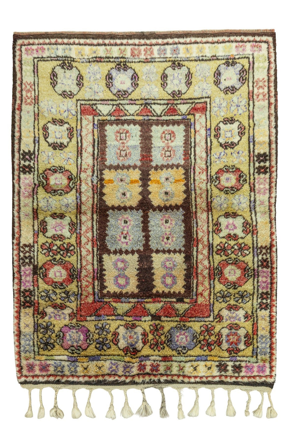 Soho Antiq Laden Rustic Design Tulle Rug 159x207 cm - MALLTURK