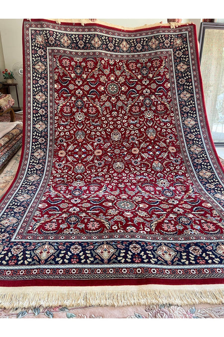 RD RAMAZAN DAG Hand Rug Art Hand-Woven Sumerbank Hereke Rug Signed Viyana Design Natural Dye Size 300x200 - MALLTURK