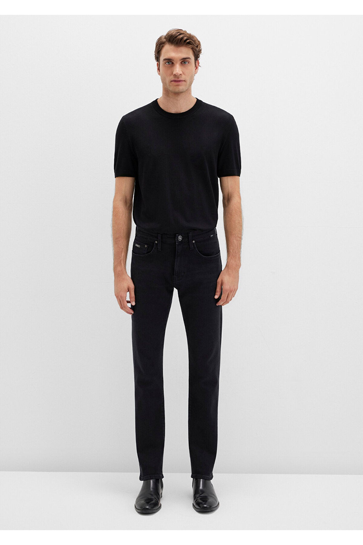 Mavi Marcus Lux Black Dark Anthracite Smoke Jeans 0035190822 - MALLTURK