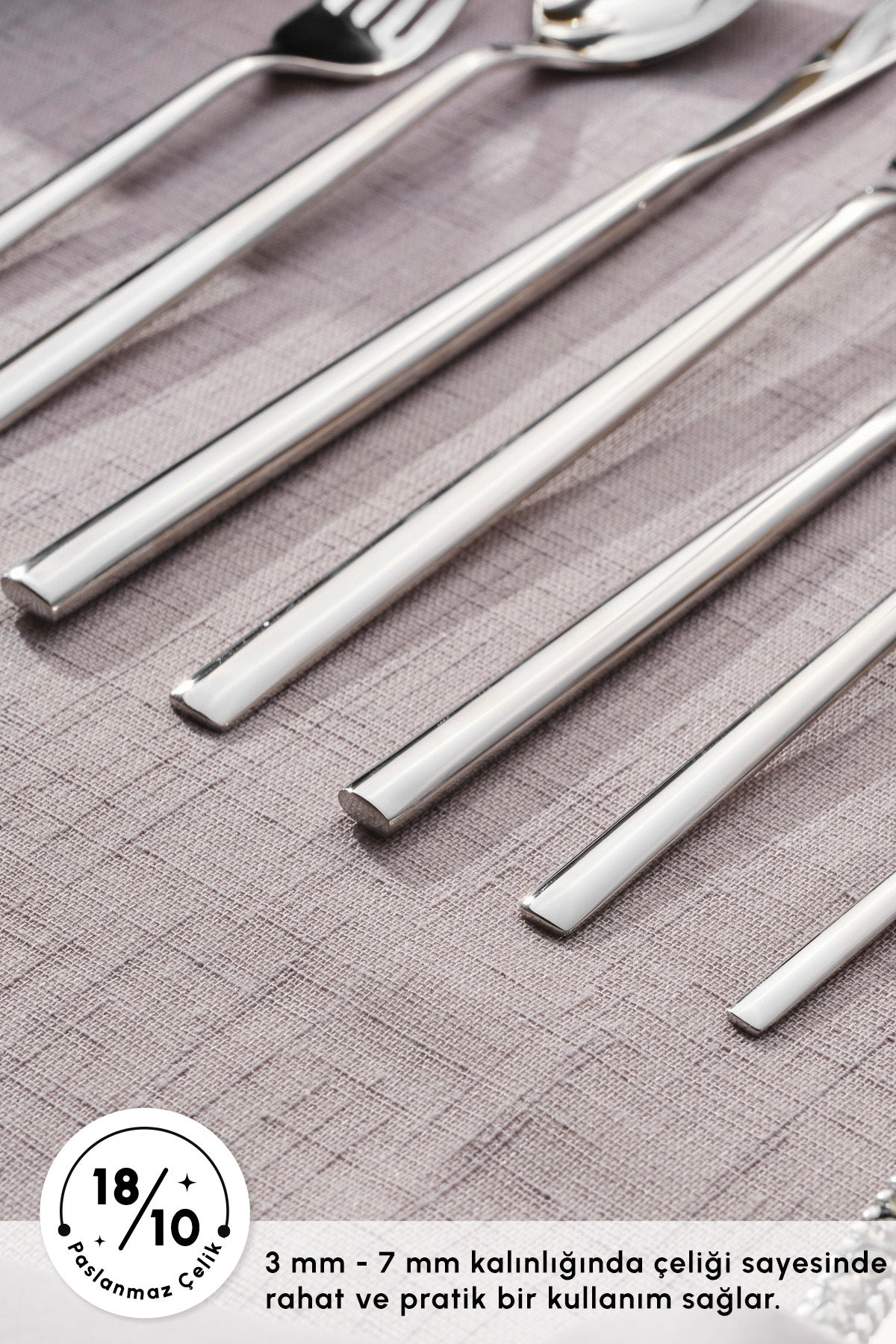 Karaca new liza 84 Piece 12 Place Setting Flatware Set - MALLTURK