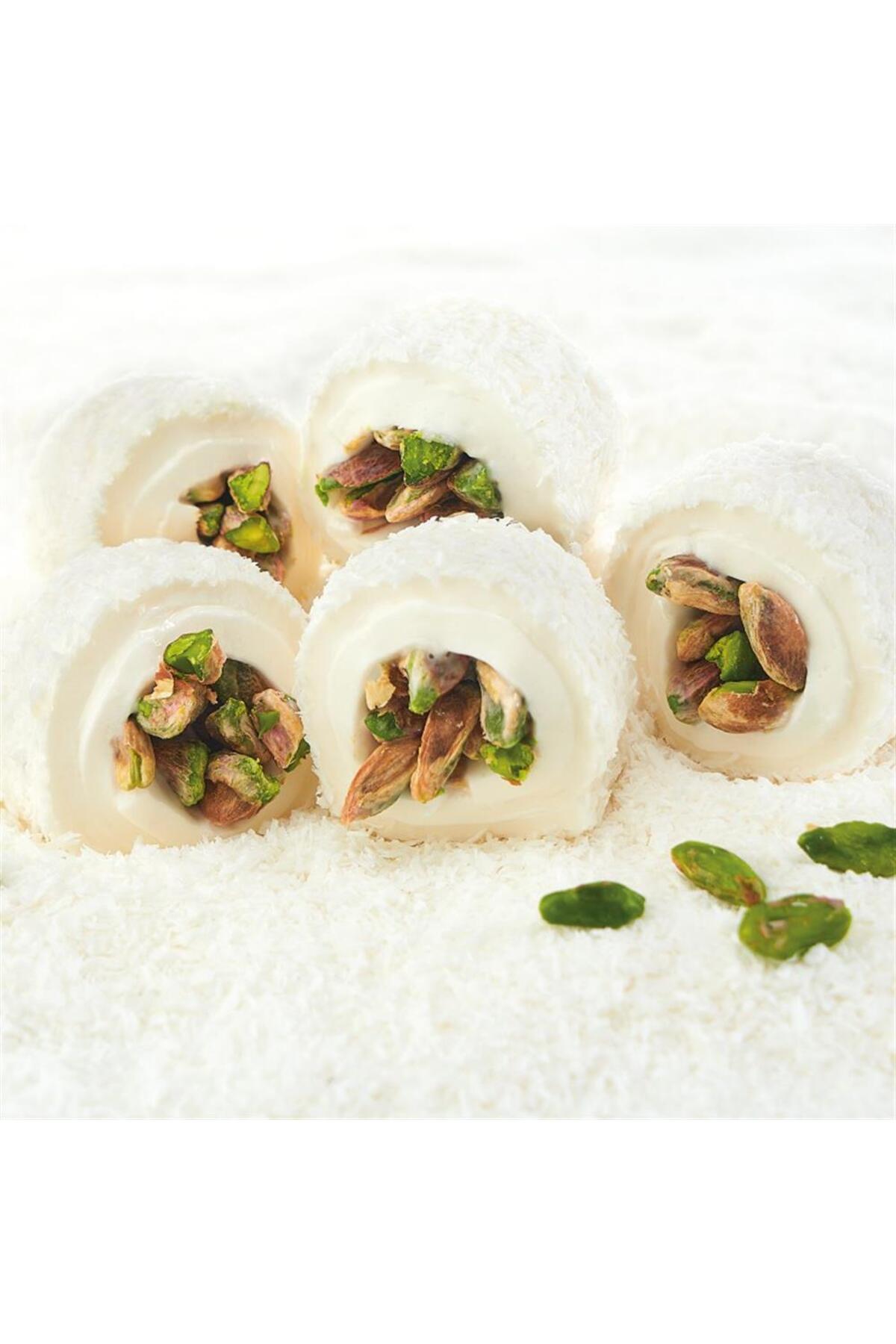 Lokum Atolyesi Sultan Style Pistachio Rolled Turkish Delight 500g - MALLTURK