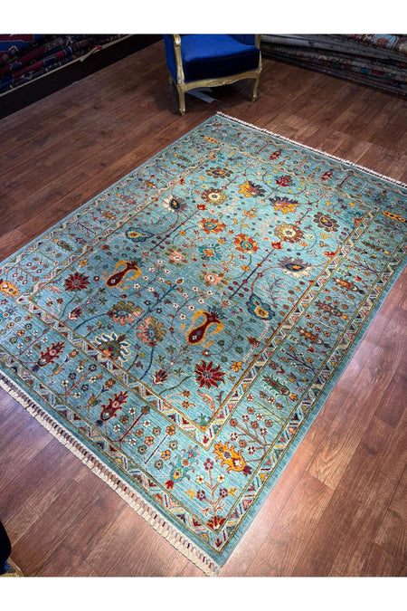 Wool Hand-Woven Afghan Rug