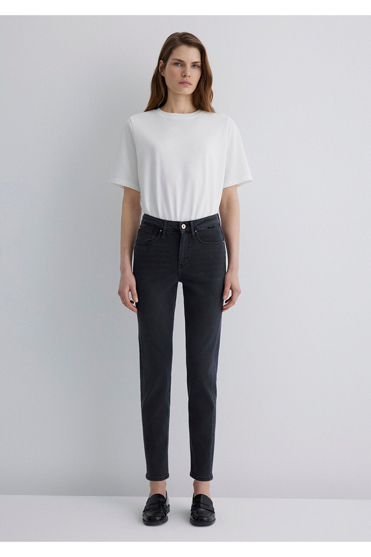 Mavi Cindy Gold Shape Anthracite Jeans 100277-88608 - MALLTURK