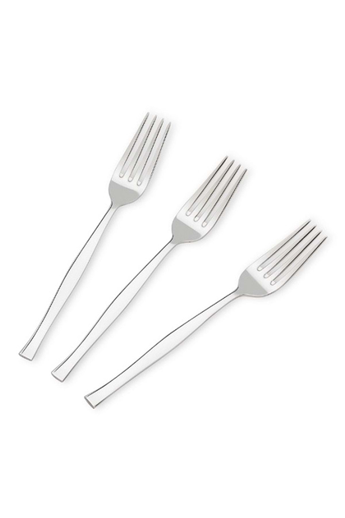 Nehir zarif Plain 6li posetli Dessert Fork - MALLTURK
