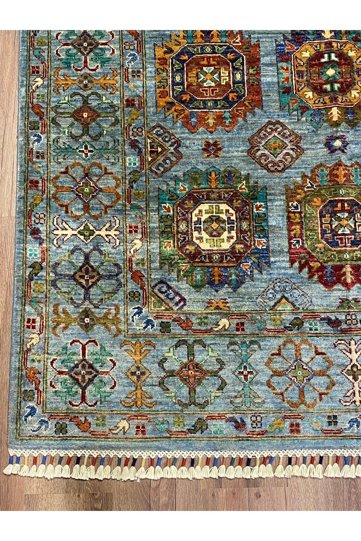 fethiyehalikilim Hand-Woven Afghan Usak Rug %100 Wool %100 Hand-Woven Natural Decorative Rug Handcrafted Original Design