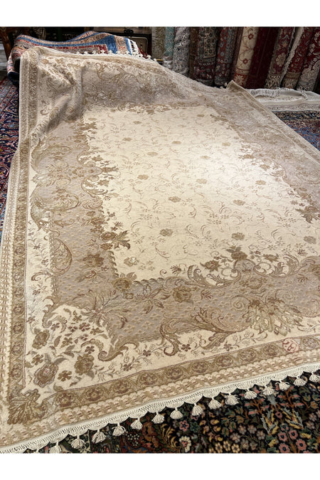 RD RAMAZAN DAG Hand Rug Art Hand-Woven Fine Rug Pera Tughra Silk Size 250x186