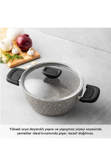 Emsan Stone 7 Piece Granite Cookware Set - MALLTURK