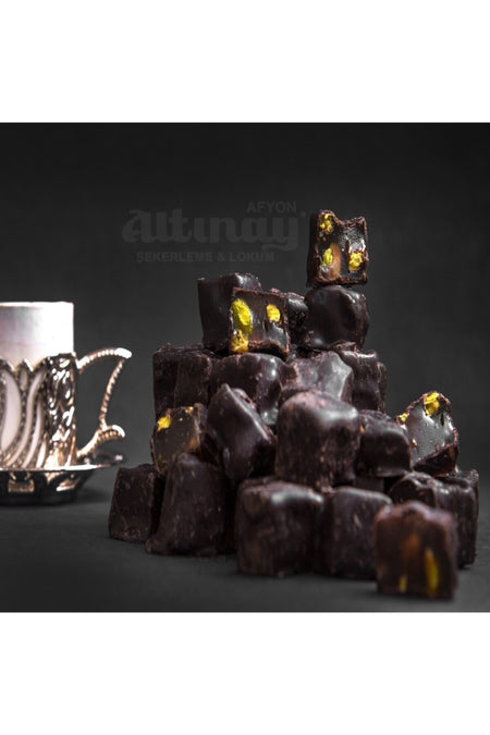 Altinay sekerleme meshur Chocolate Coated Pistachio Double Roasted Afyon Style Turkish Delight 1 kg - MALLTURK