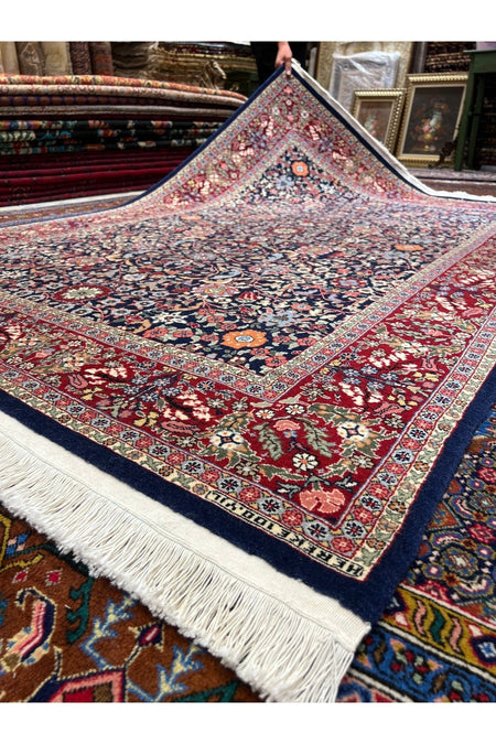 RD RAMAZAN DAG Hand Rug Art Hand-Woven Sumerbank Hereke Rug Signed Lalezar Design.Size 220x150. - MALLTURK