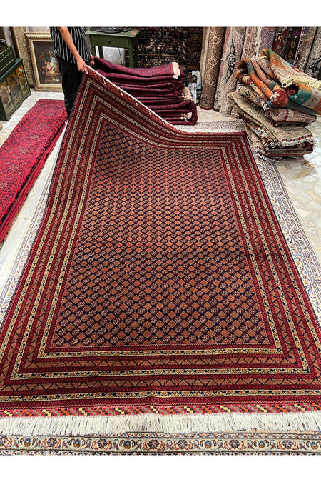 RD RAMAZAN DAG Hand Rug Art Hand-Woven Afgan Hoca Roshnai Rug Size 300x200. - MALLTURK