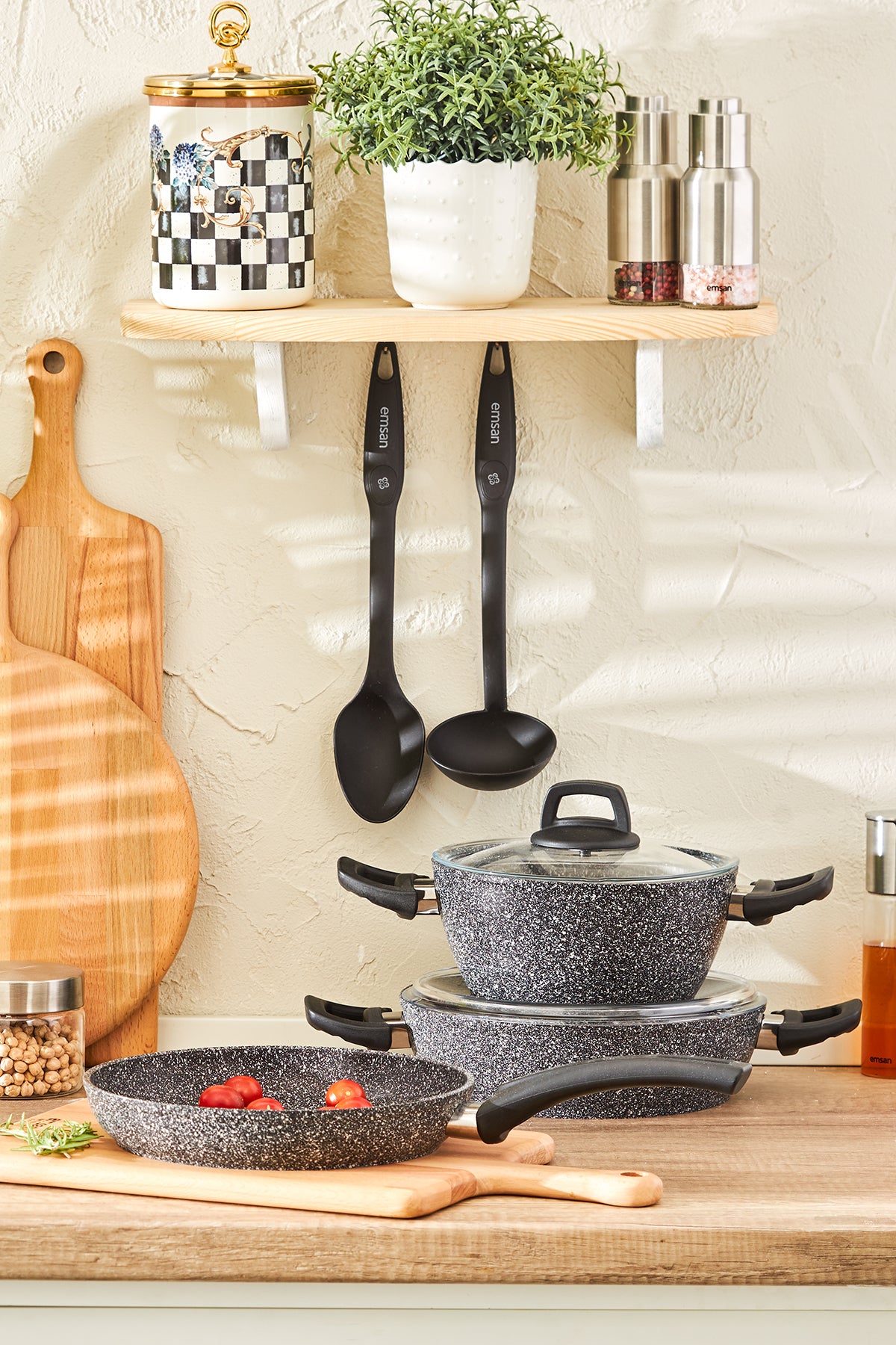 Emsan Luna 7 Piece Cookware Set - MALLTURK