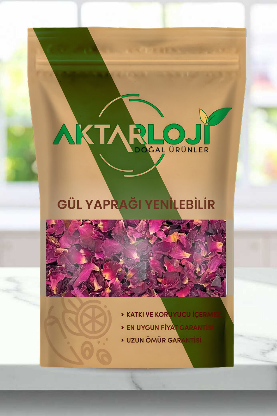 Aktarloji 100g Edible Rose Petals | Naturally Dried Scented Rose Petals / Additive-Free & Natural