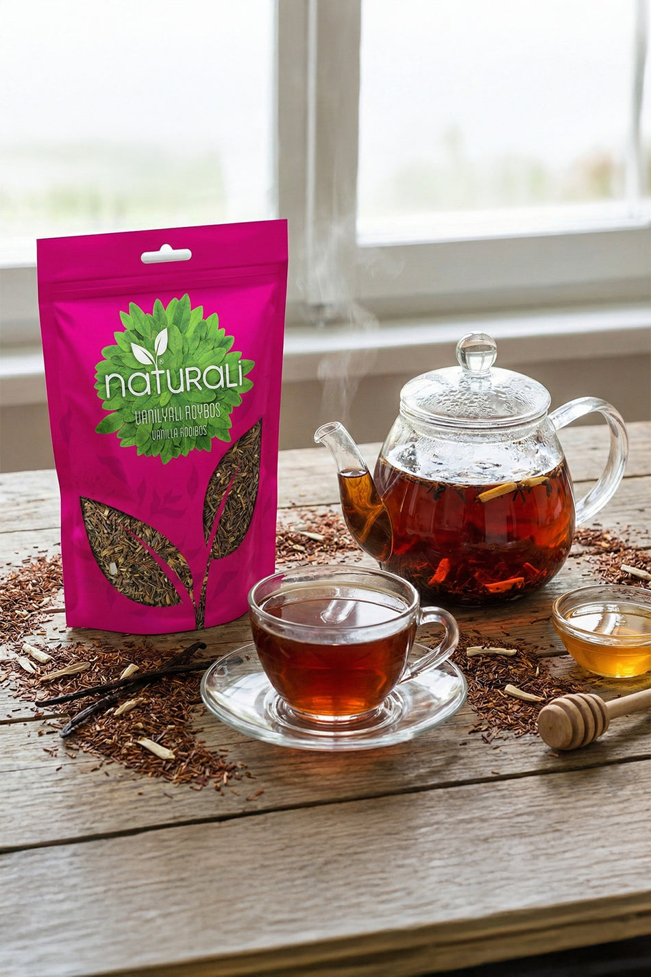 Naturali Vanille-Rooibos-Tee 100 g – 2 Packungen