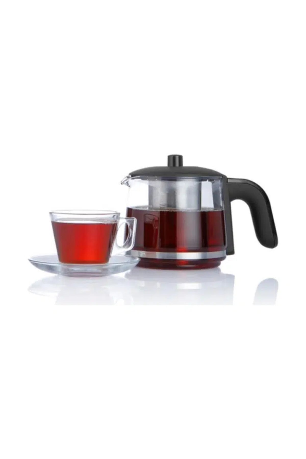 Arnica Demli Stil iH33205 Glass Teapot Tea Maker, Black - MALLTURK