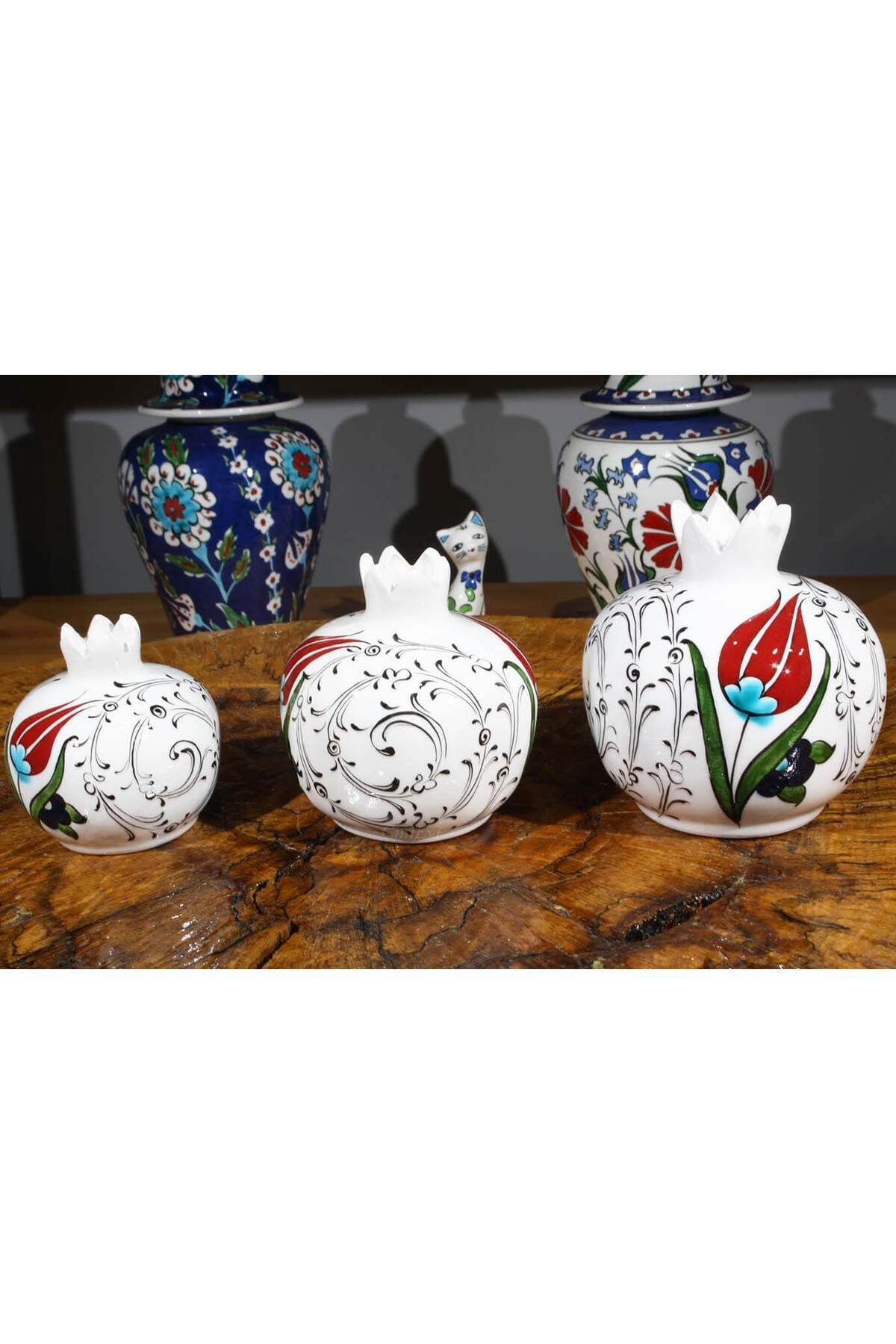Cini Evi Tek Tulip and Halic Pomegranate Set - MALLTURK