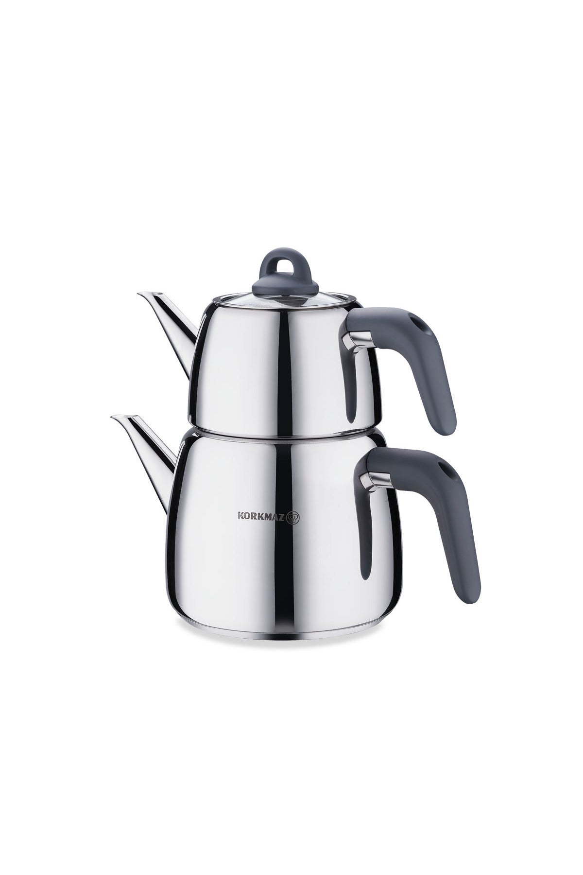 KORKMAZ Bella Smoked Teapot Set A045-03 - MALLTURK