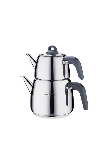 KORKMAZ Bella Smoked Teapot Set A045-03 - MALLTURK