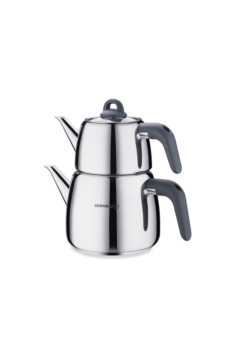 KORKMAZ Bella Smoked Teapot Set A045-03 - MALLTURK