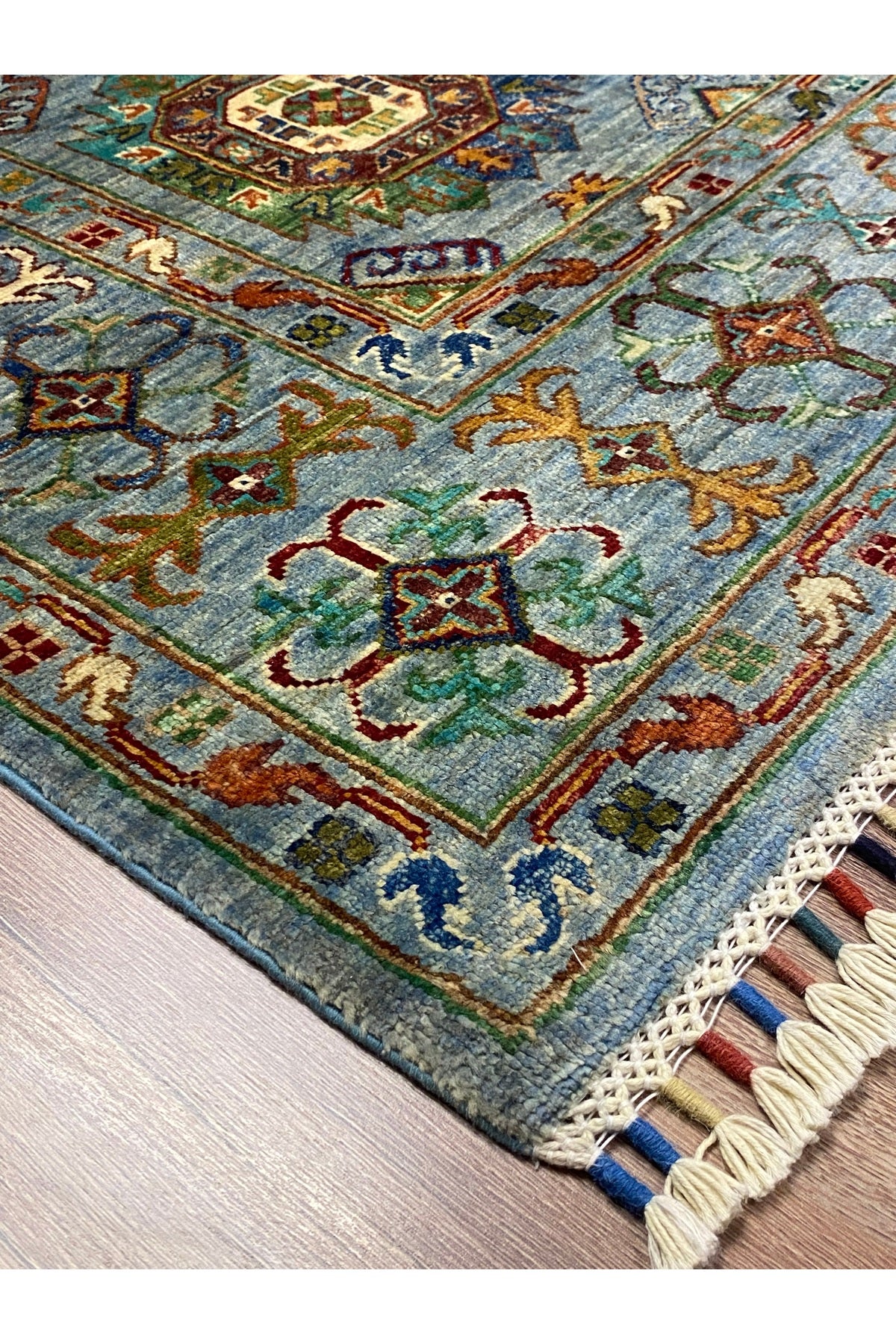 fethiyehalikilim Hand-Woven Afghan Usak Rug %100 Wool %100 Hand-Woven Natural Decorative Rug Handcrafted Original Design