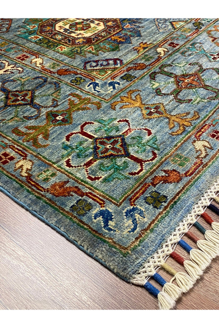 fethiyehalikilim Hand-Woven Afghan Usak Rug %100 Wool %100 Hand-Woven Natural Decorative Rug Handcrafted Original Design