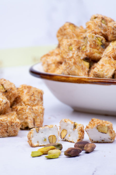 Genel Markalar Kadayif covenli Double Roasted Pistachio Turkish Delight 250gr - MALLTURK