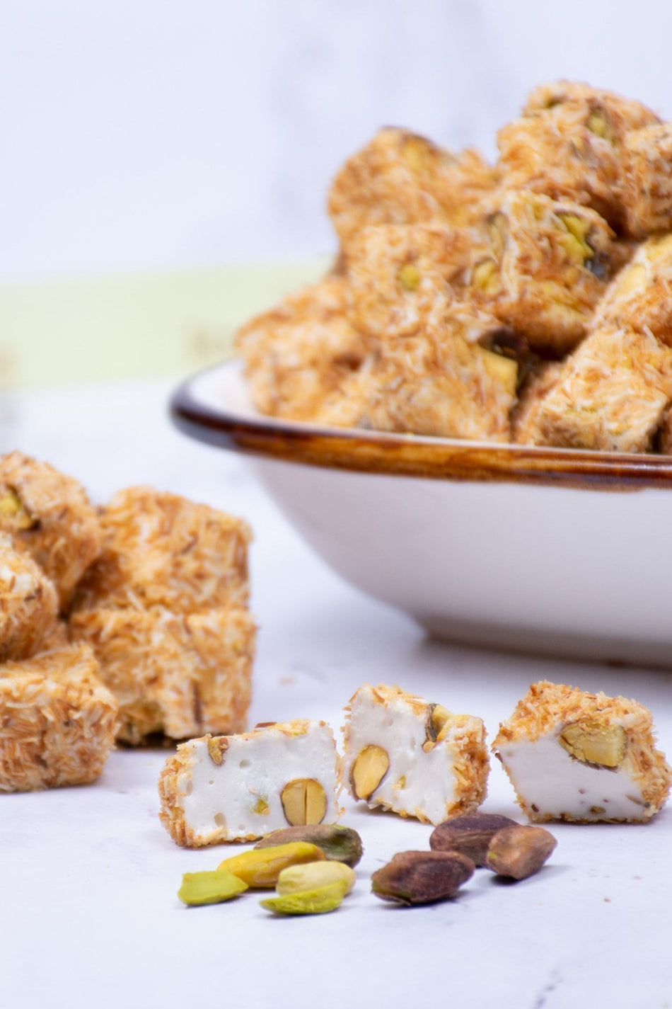 Genel Markalar Kadayif covenli Double Roasted Pistachio Turkish Delight 250gr - MALLTURK