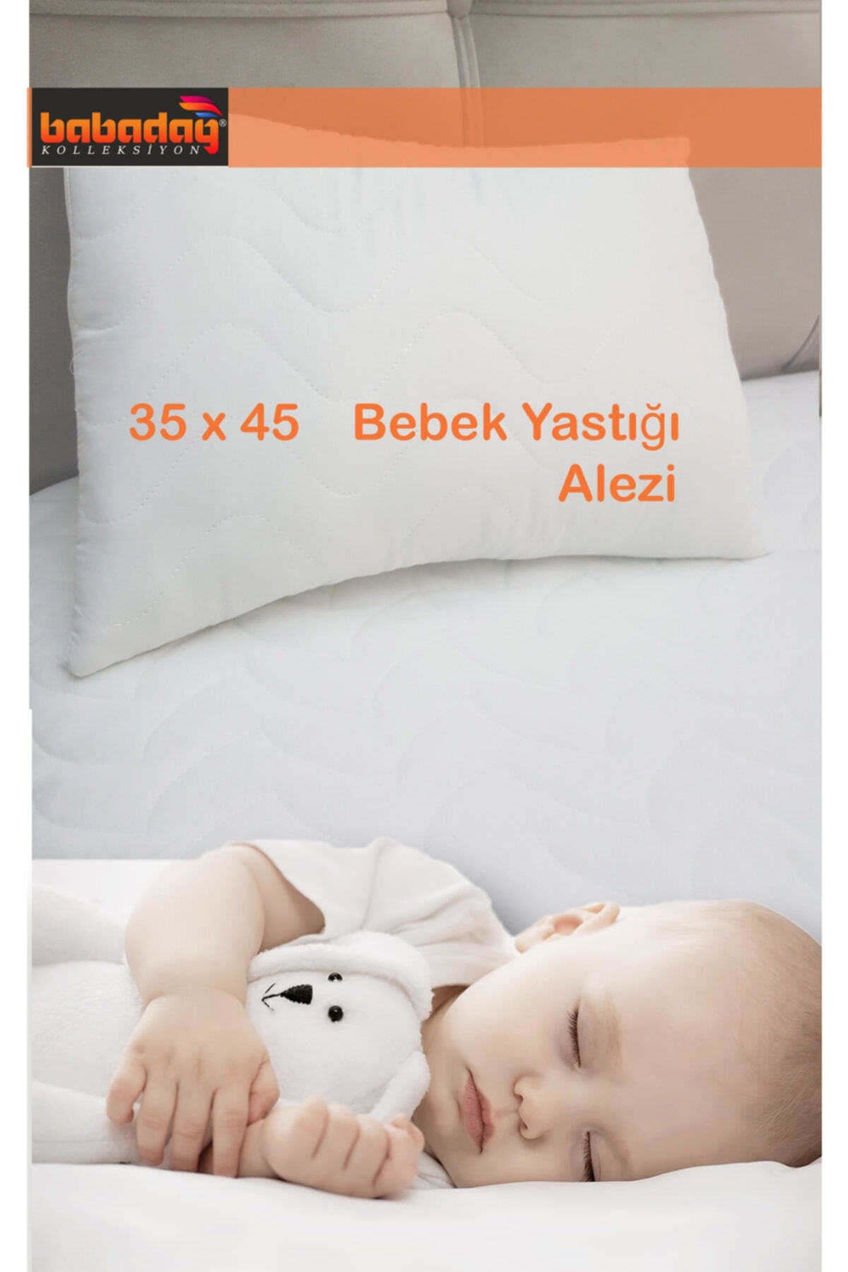babadag kolleksiyon Quilted Baby & Kids Pillow Protector - MALLTURK