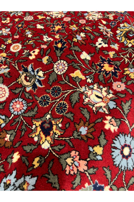 RD RAMAZAN DAG Hand Rug Art Hand-Woven Hereke Rug Signed Wildflower Design Size 305x201 - MALLTURK
