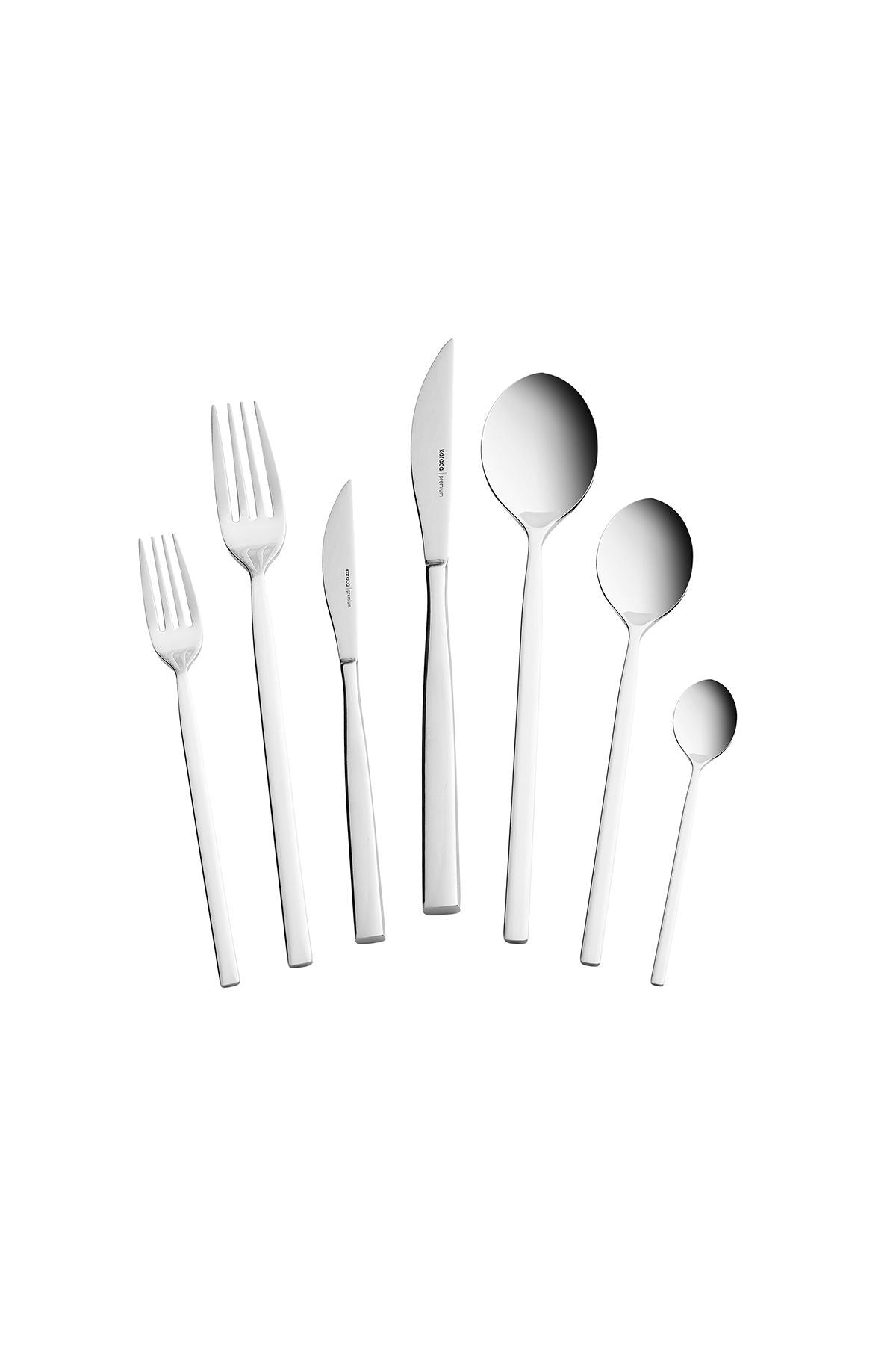 Karaca carmelo 91 Piece 12 Place Setting premium Boxed Flatware Set ve Serving Utensil Set - MALLTURK