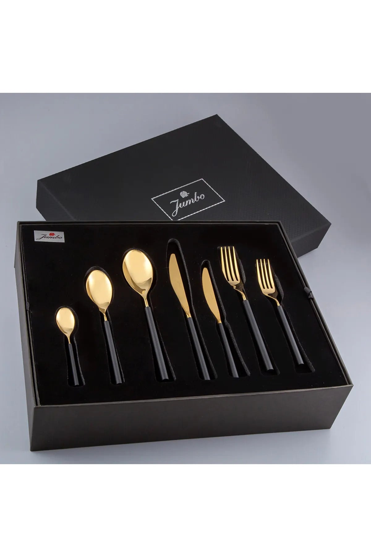 Jumbo 6000 roller titanyum gold 84 Piece 12 Place Setting Flatware Set 500 01 02 1957 - MALLTURK