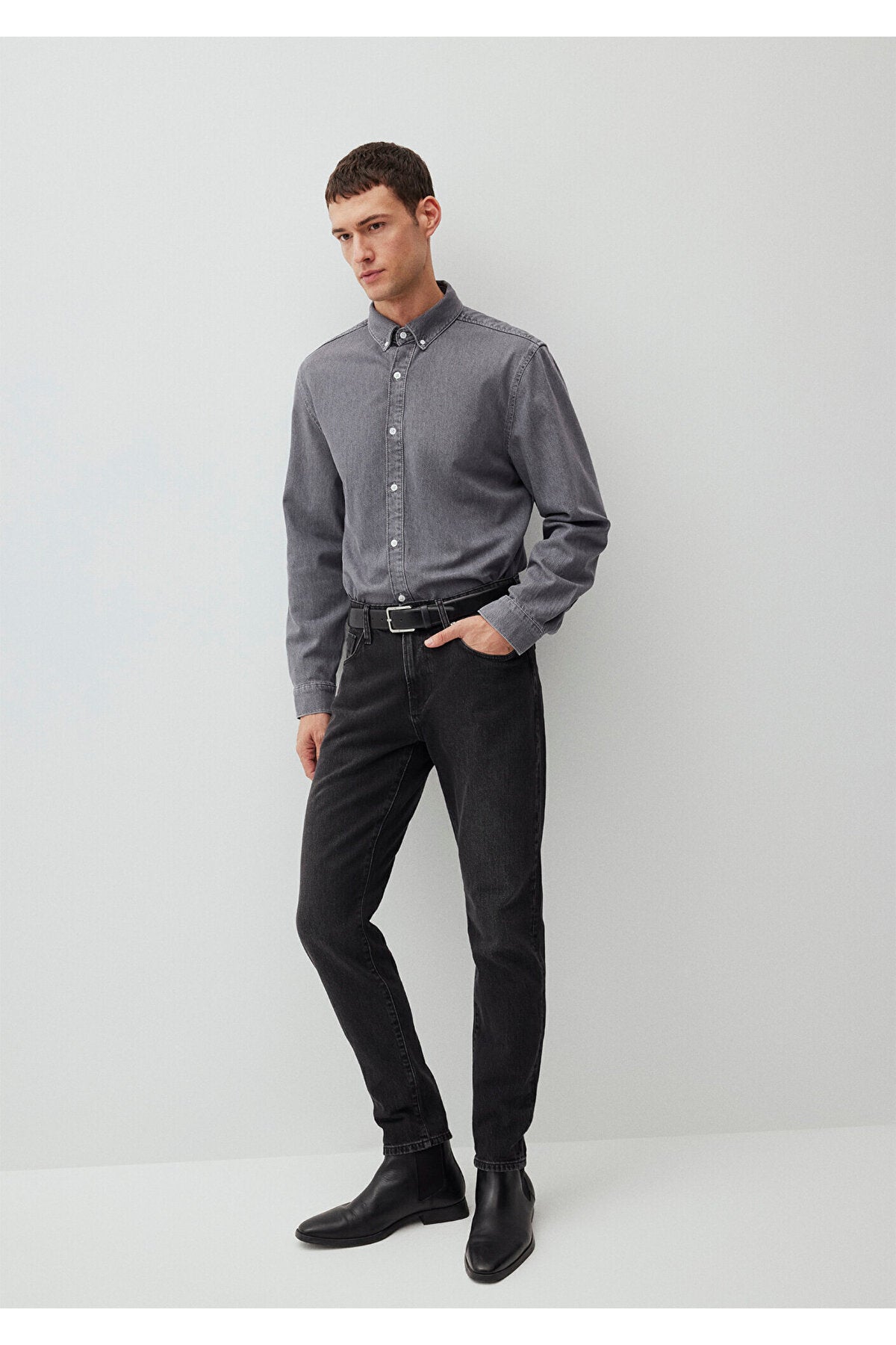 Mavi London Classic Denim Anthracite Smoke Jeans 0010172-87848 - MALLTURK
