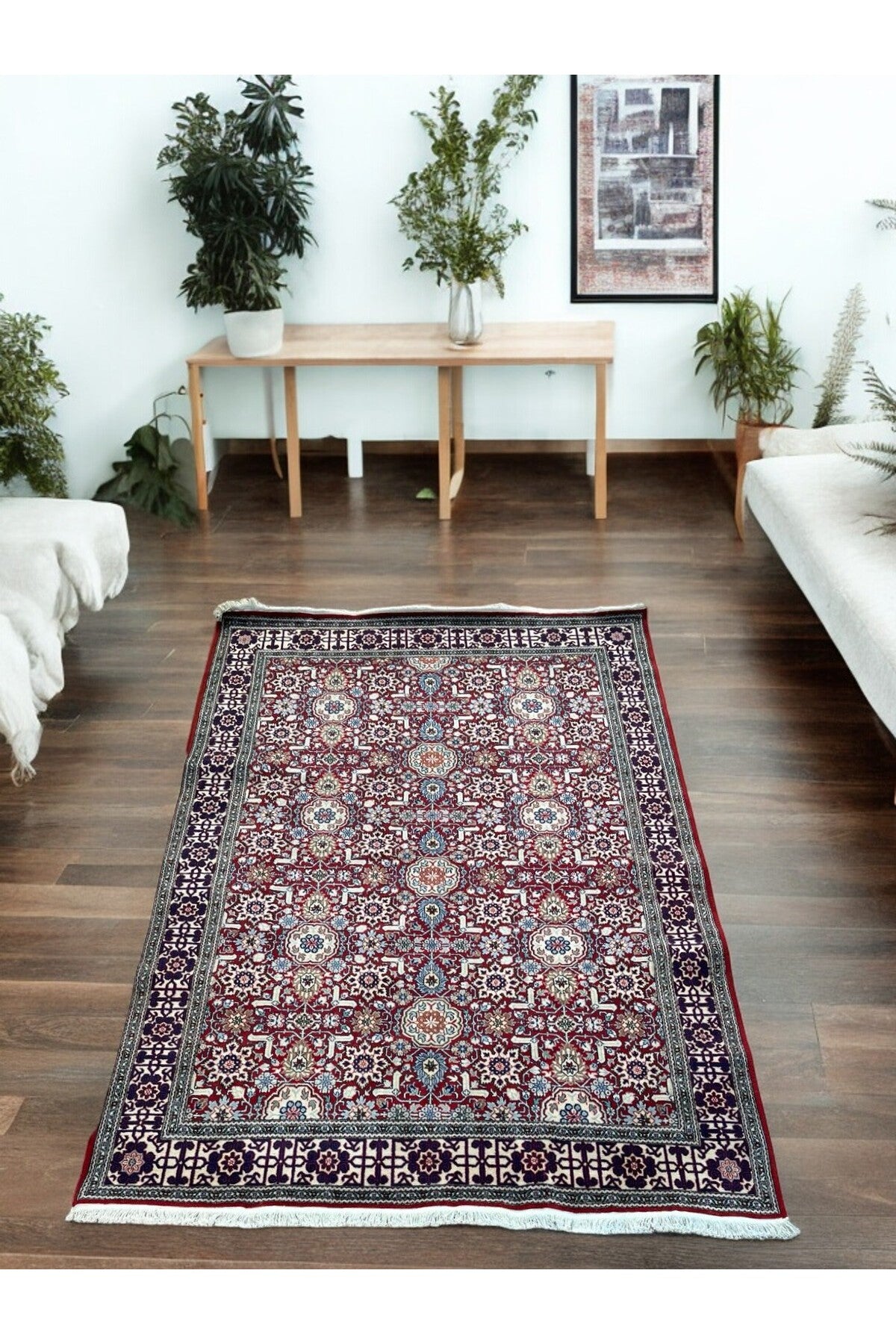SIRVAN Rug Hand-Woven Hereke Rug - 169x257 - MALLTURK