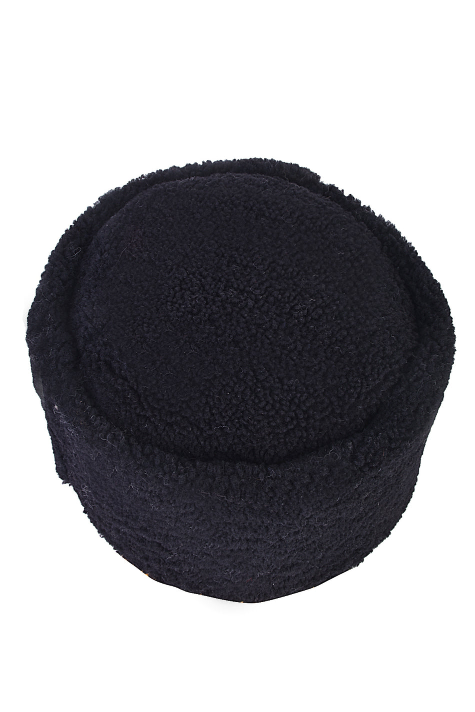 Fubileather Black Curly Caucasian Fur Hat