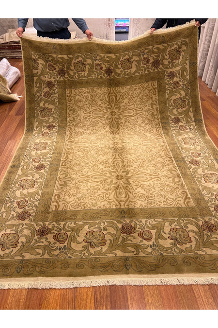 RD RAMAZAN DAG Hand Rug Art Hand-Woven Usak Rug Special Weave Premium Quality Size 300x224 - MALLTURK